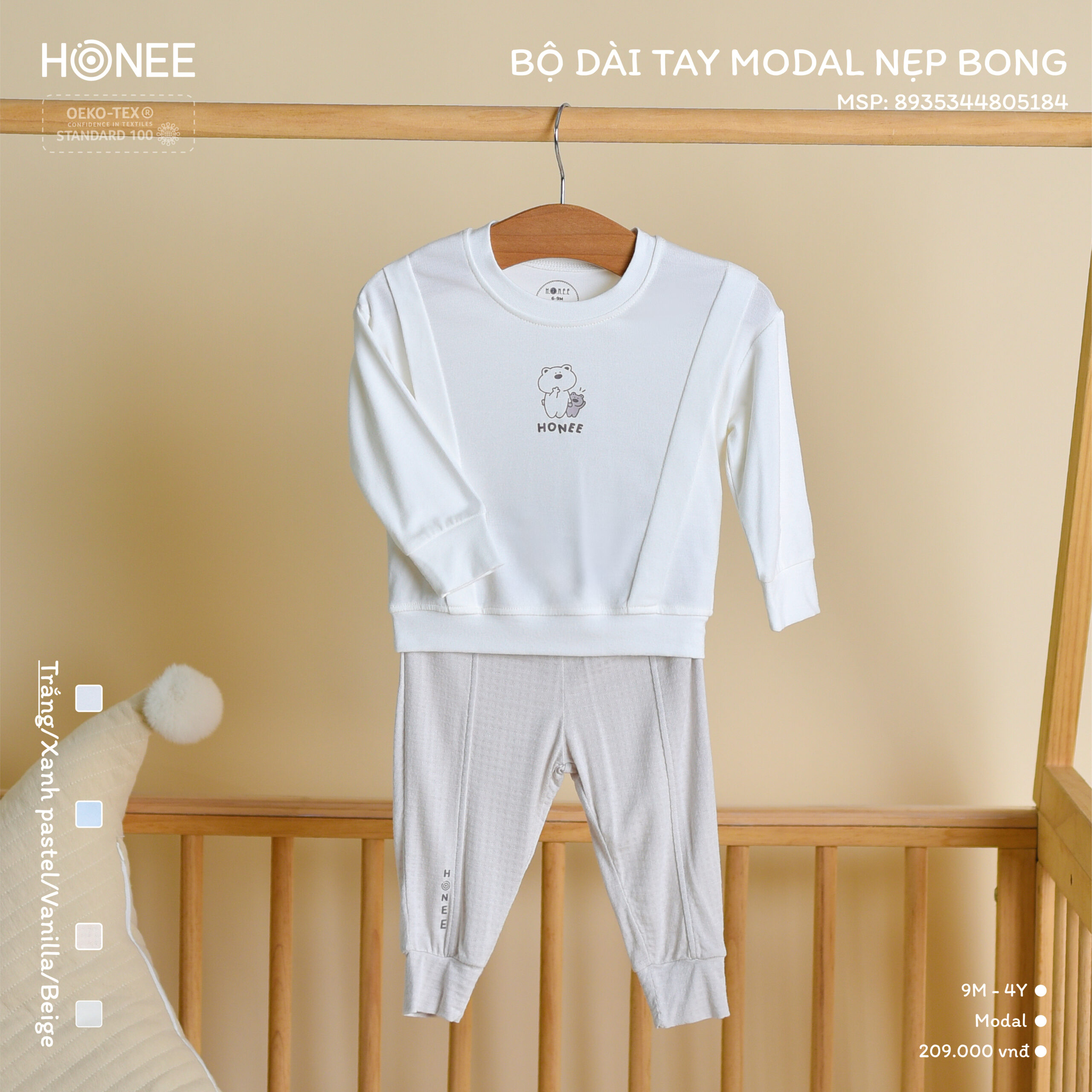 5184-Bộ dài tay modal nẹp bong