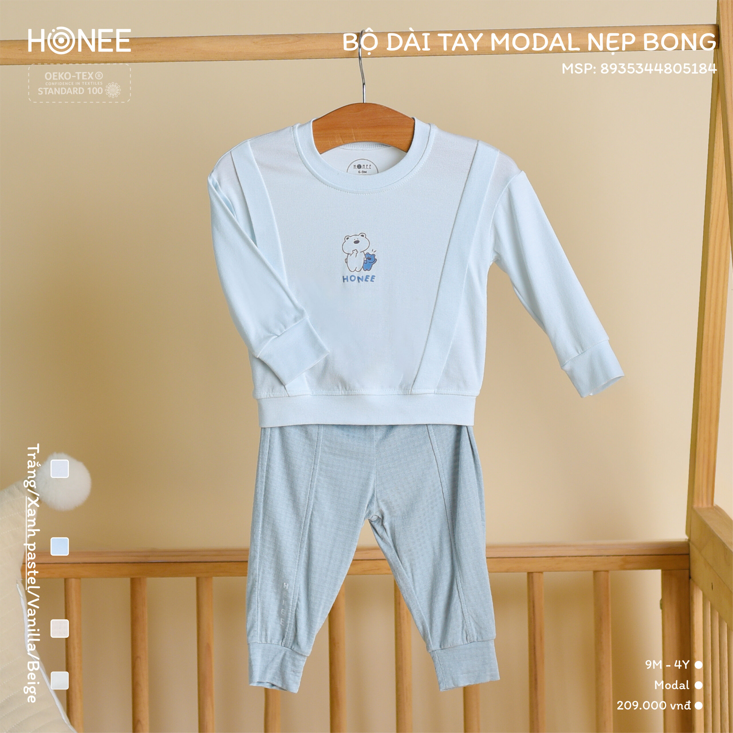 5184-Bộ dài tay modal nẹp bong