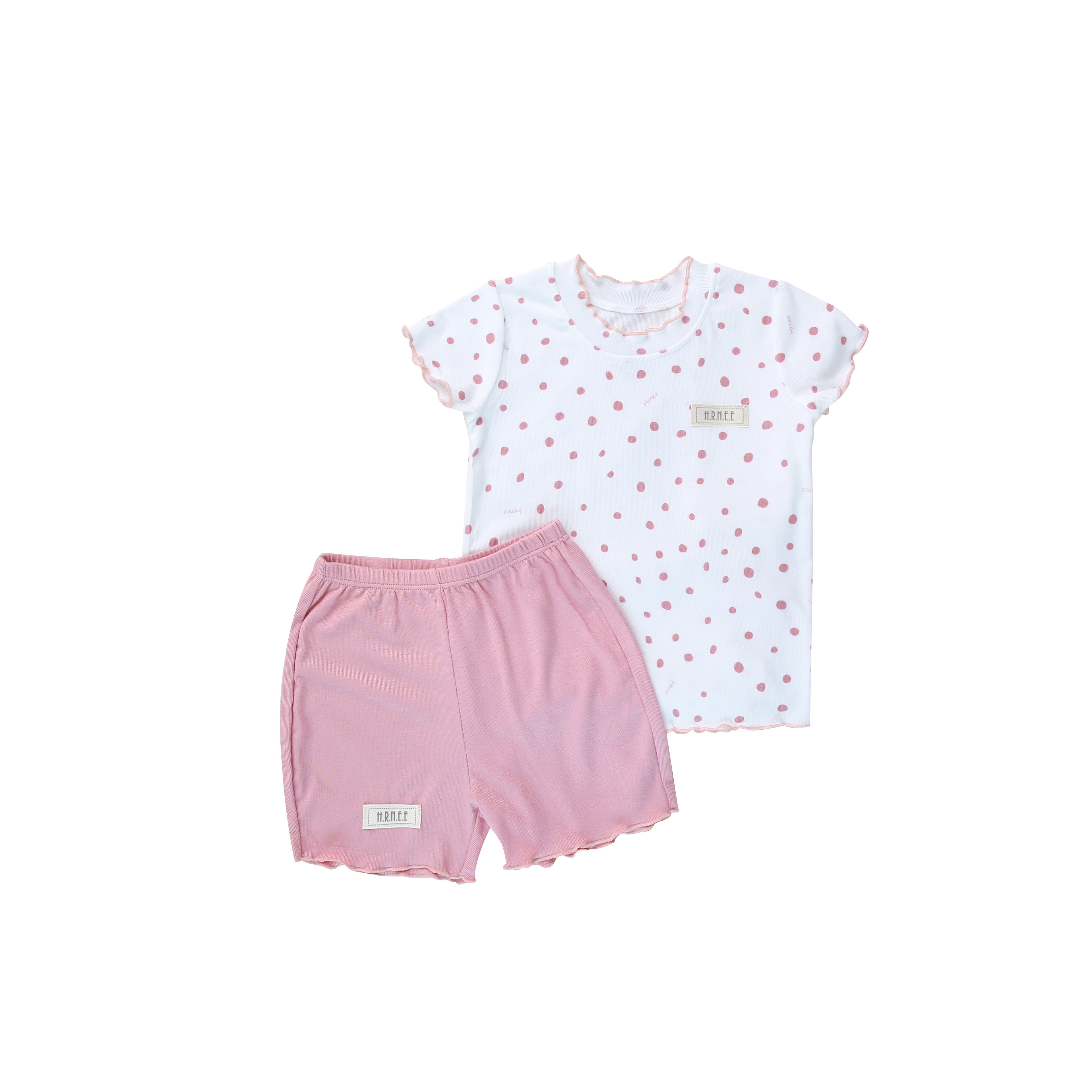 cộc modal sweet hồng Modal Sweet Short Sleeve Set for kids girl
