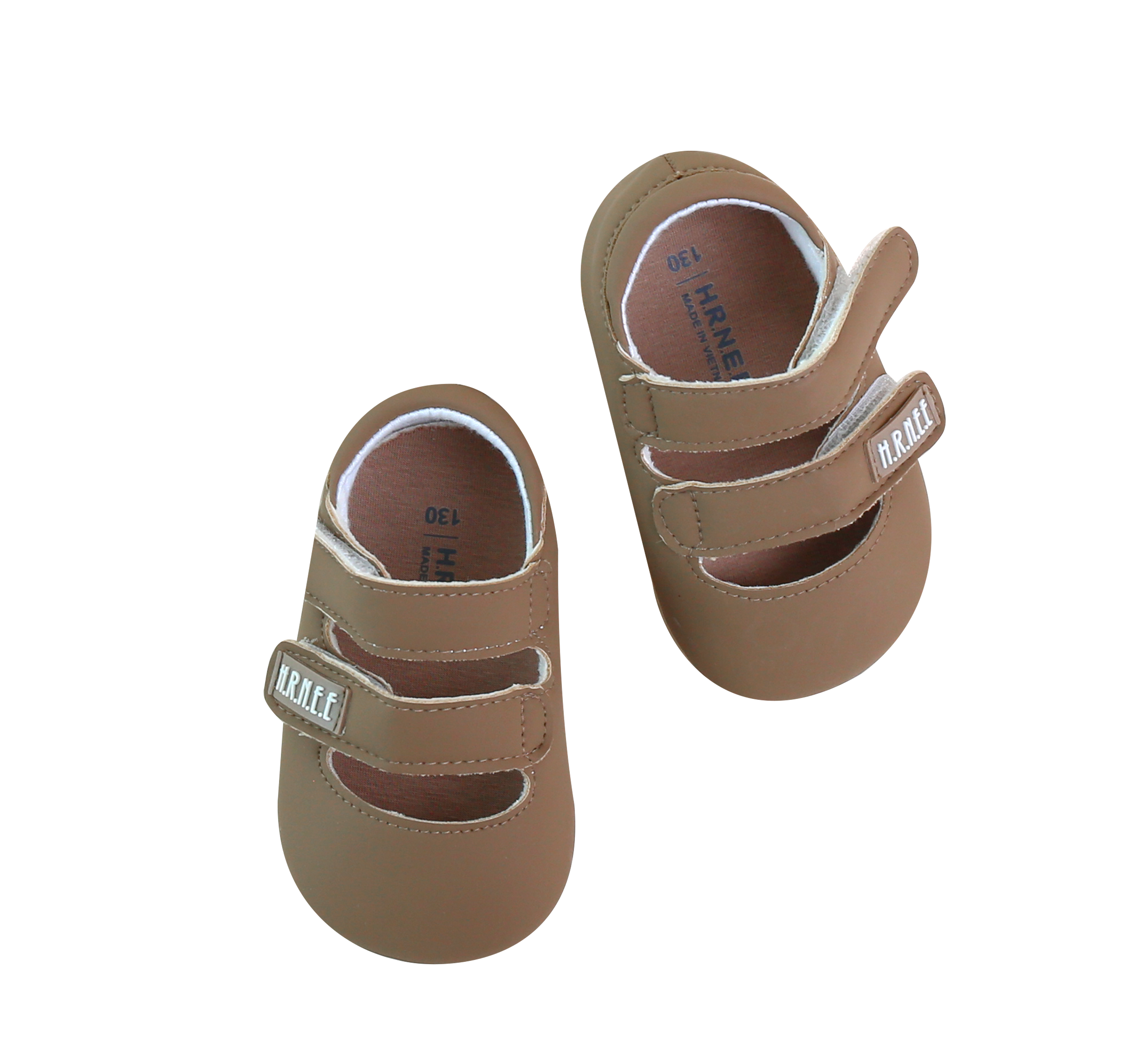 Brown two-strap leather shoes Brown two-strap leather shoes