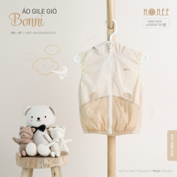 windbreaker jacket for baby kid clothing, kid jacket, beige color