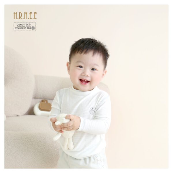 baby boy wearing a thermal shirt