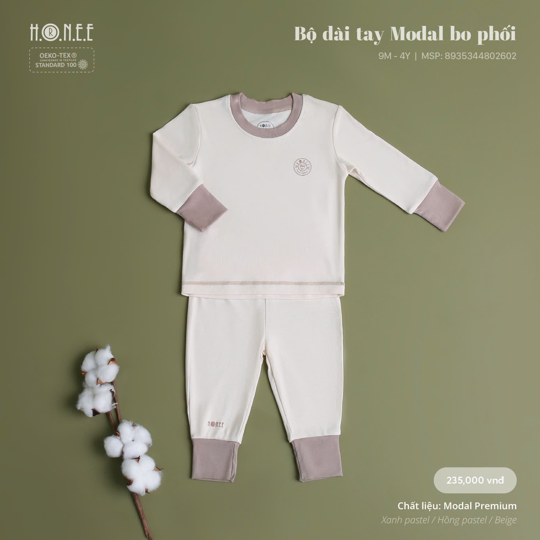 Modal Long Sleeve Set for Kids Modal Long Sleeve Set for Kids