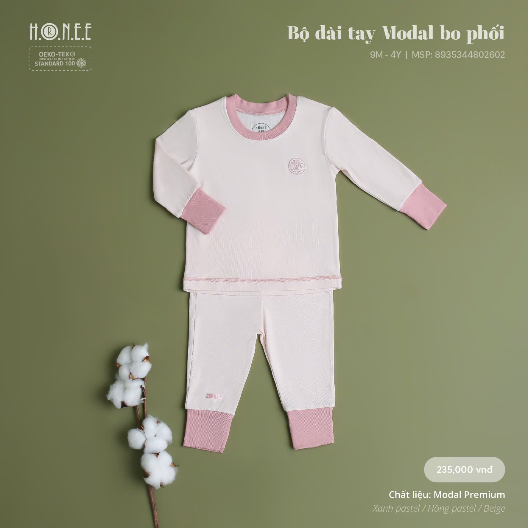 Modal Long Sleeve Set for Kids Modal Long Sleeve Set for Kids