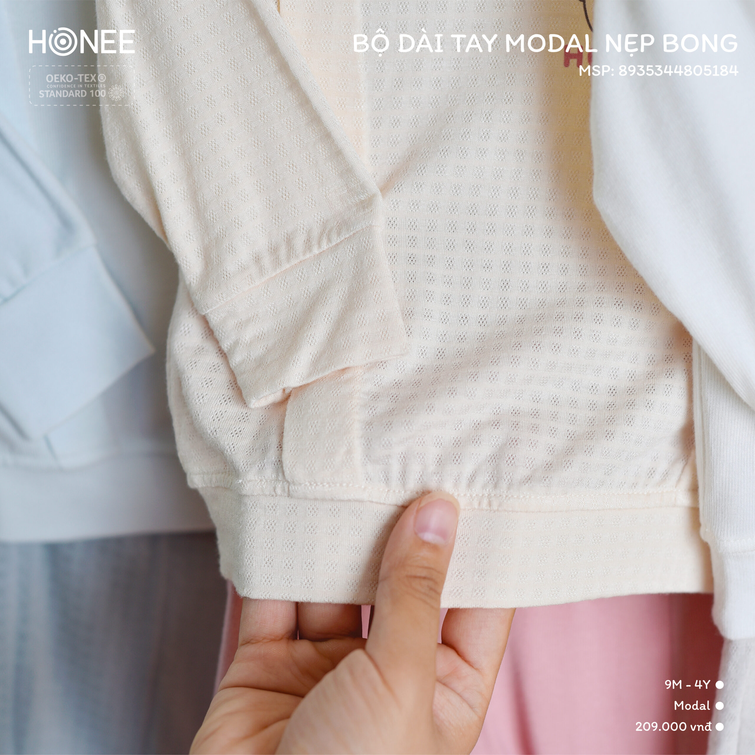 5184-Bộ dài tay modal nẹp bong